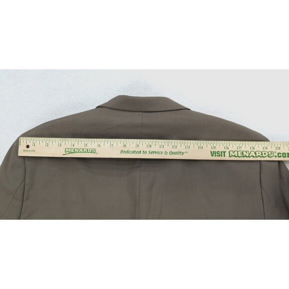 Angelo Rossi Men's Blazer Size 42R Beige Taupe Brown Sport Coat Jacket - Picture 12 of 13